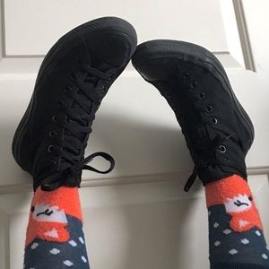 All Black Converse